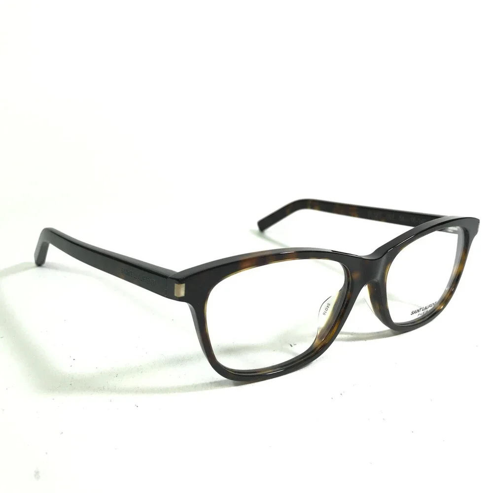 Saint Laurent Eyeglasses Frames SL 12/F 002 Tortoise Square Full Rim 54-16-140
